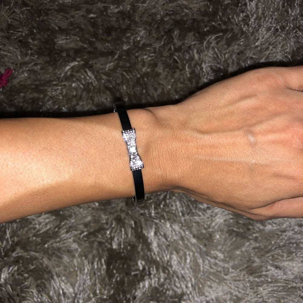 Kate Spade Silver Bow Bangle Bracelet